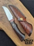 Висококачествен ръчно изработен нож с кожена кания,LN404, снимка 7