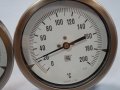 биметален термометър NUOVA FIMA Ø110mm G1/2 KL1 0/+200°C L- 100-300mm, снимка 6