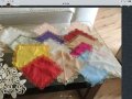 Подаръчни Луксозни кърпички с ръчно плетена дантела, снимка 1