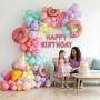 Нов комплект украса Пастелни балони HAPPY BIRTHDAY арка за рожден ден 113 части, снимка 6