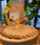 1 вид Happy Birthday Голям Зоо Сафари Джунгла Диви животни пластмасов топер табела украса за торта , снимка 2