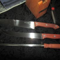 Комплект кухненски ножове с поставка, снимка 8 - Прибори за хранене, готвене и сервиране - 40805941