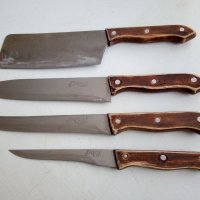 Комплект кухненски ножове и сатър Използвани , снимка 3 - Прибори за хранене, готвене и сервиране - 34609638