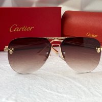 Cartier 2023 мъжки слънчеви очила авиатор унисекс дамски слънчеви очила, снимка 7 - Слънчеви и диоптрични очила - 42830162