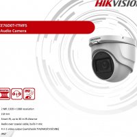 Hikvision DS-2CE76D0T-ITMFS AoC 4в1 EXIR2.0 Камера Вграден Микрофон 2MP 30 Метра Нощно Виждане -40°C, снимка 1 - Комплекти за видеонаблюдение - 29458642