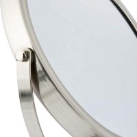 Козметично огледало Amazon Basics - Double-sided modern cosmetic mirror, Nikel, снимка 2 - Друго оборудване - 38863411