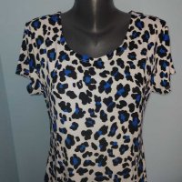 Еластична брандова рокля в леопардов принт "Pescara" Italy / унисайз , снимка 3 - Рокли - 30235408