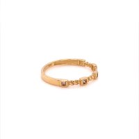 Златен дамски пръстен 1,22гр. размер:56 14кр. проба:585 модел:20056-2, снимка 3 - Пръстени - 42528674