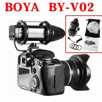 Микрофон Boya By-V02 за фотоапарати, снимка 1 - Чанти, стативи, аксесоари - 31579218