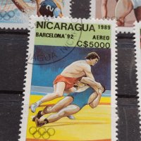 Пощенски марки чиста комплектна серия Олимпиада Барселона 1992г. Пощта Никарагуа - 22531, снимка 6 - Филателия - 36662779