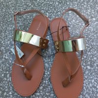 PARFOIS сандали, нови, с етикет, кафяви, снимка 1 - Сандали - 42225799