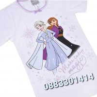 Тениска Елза и Ана Замръзналото кралство Frozen , снимка 2 - Детски тениски и потници - 39451366