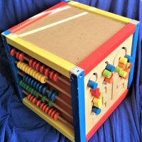 голяма дървена кутия КУБ за играчки с образователни игри по страните Швейцария, снимка 6 - Образователни игри - 30393136
