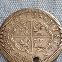Сребърна монета 2 реала 1723г. Филип пети Сеговия Испания 28827, снимка 6 - Нумизматика и бонистика - 42930088
