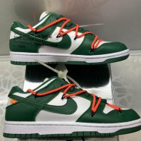 Nike Dunk Low Off-White Pine Green Мъжки/Дамски Кецове, снимка 9 - Кецове - 36821153