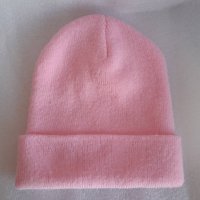 Розова шапка B•Unsame, снимка 2 - Шапки - 44144011