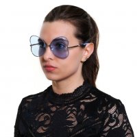 VICTORIA'S SECRET 🍊 Дамски слънчеви очила BLUE HEART нови с кутия, снимка 5 - Слънчеви и диоптрични очила - 39553409