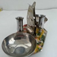 Ретро метален салфетник солница алпака , снимка 5 - Антикварни и старинни предмети - 31027702