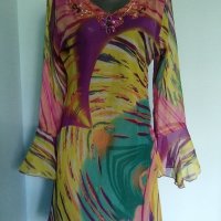 Уникална плажна рокля / туника от органза / универсален размер, снимка 2 - Туники - 40525750