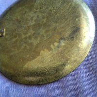 Руски емайл Cloisonne винтидж бронзов декоративен съд ръчно изработен d-10.3cm за окачване , снимка 10 - Антикварни и старинни предмети - 35259529
