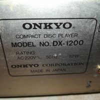 ONKYO DX-1200 CD PLAYER MADE IN JAPAN 1801221955, снимка 17 - Декове - 35481723