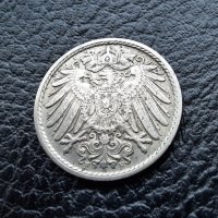 Стара монета  5 пфенига 1910 г. буква  F  - Германия- топ цена !, снимка 4 - Нумизматика и бонистика - 39779527