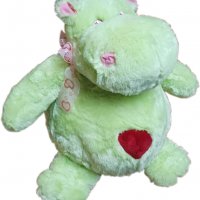 Хипопотам със сърце 40см., плюшена играчка, снимка 2 - Плюшени играчки - 38468402