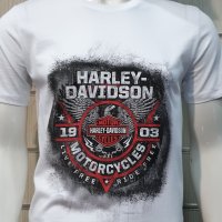 Нова мъжка тениска с дигитален печат MOTOR HARLEY DAVIDSON, мотори, снимка 6 - Тениски - 36871715