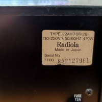 Усилвател Radiola 386 / Philips AH 386, снимка 7 - Ресийвъри, усилватели, смесителни пултове - 36496092
