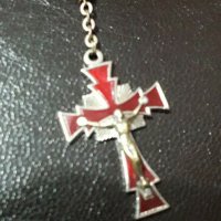 Католически кръс с  броеница кристал, снимка 3 - Други - 40027424