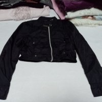 Тънко късо черно якенце, снимка 2 - Детски якета и елеци - 30688413