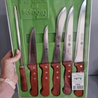 НОВИ!!! Комплект ножове + точило! , снимка 4 - Прибори за хранене, готвене и сервиране - 40789791