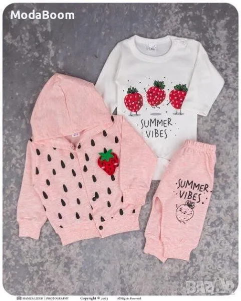 🍓Бебешки комплект “Ягоди” от три части / 12 и 14 месеца🍓, снимка 1