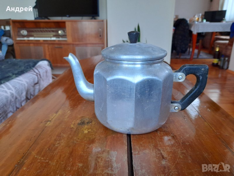 Стар алуминиев чайник #10, снимка 1