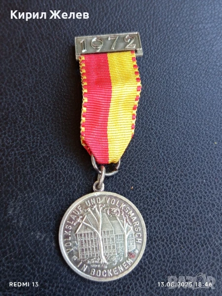 Медал Народен крос и народен поход Бокенем Германия за КОЛЕКЦИЯ 34957, снимка 1