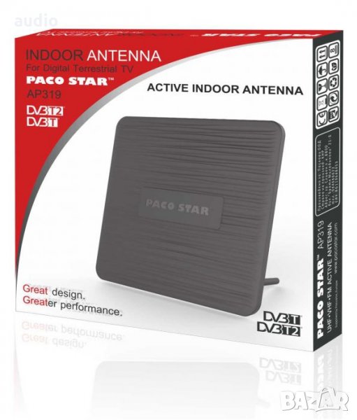 Цифрова ефирна антена( стайна) Paco Star AP319, снимка 1