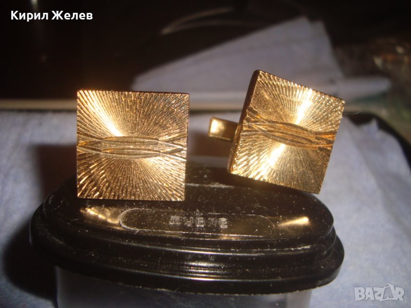 СТАРИ ПОЗЛАТЕНИ ЗЛАТНО ДУБЛЕ БУТОНЕЛИ БРОНЗОВИ - ЗЛАТАРСКА ПРОМИШЛЕНОСТ СОФИЯ с КУТИЙКА 28889, снимка 1
