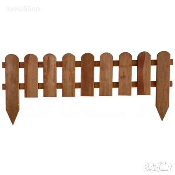 Дървена ограда-110х28 см./декоративна дървена ограда/ограда, снимка 1