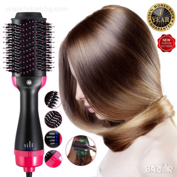 Eлектричнa четка за сушење и фенирање на коса ONE STEP, снимка 1