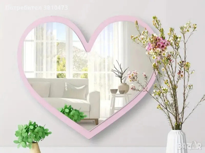 продавам огледало сърце , снимка 1