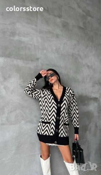 ДАМСКА ДЪЛГА ЖИЛЕТКА BLACK, снимка 1