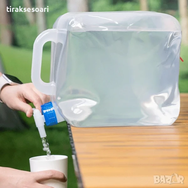 Туба за вода, течности, 15 Литра, сгъваема, снимка 1