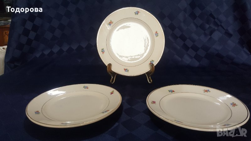 Порцеланови чинии-demi porcelaine badonviller france , снимка 1