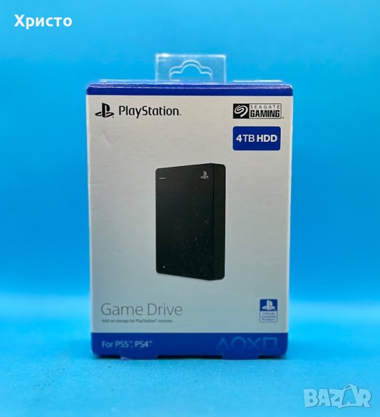 НОВО!!! Външен хард диск Seagate 4TB 2.5" Game Drive PS4/PS5 USB 3.0, Black, снимка 1