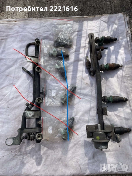 VOLVO  части /240/740/940 бенз. рейки,дюзи, снимка 1