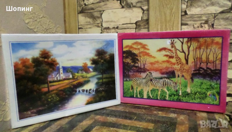 Два пъзела (300 части, 38х26 см), снимка 1