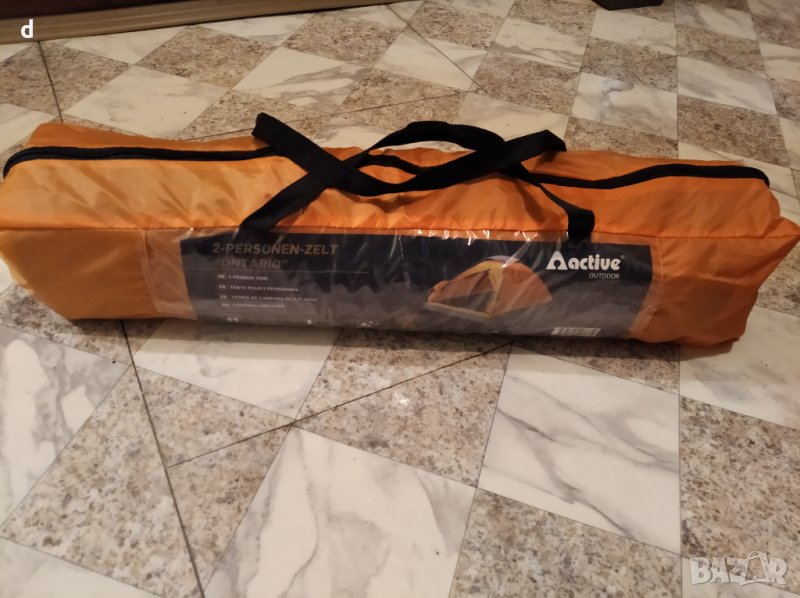 Палатка двуместна Active с комарник и размери 225/160 см , снимка 1