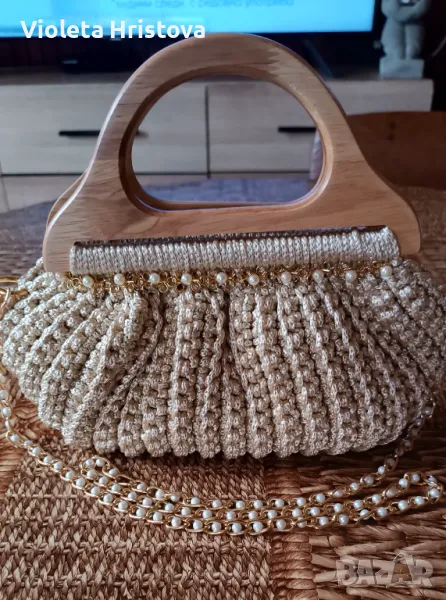Дамска чанта перла, снимка 1