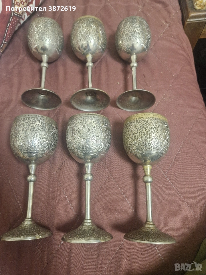 Антични чаши за вино - пълен комплект, снимка 1