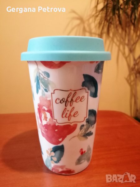 Нова порцеланова термо чаша English home, снимка 1